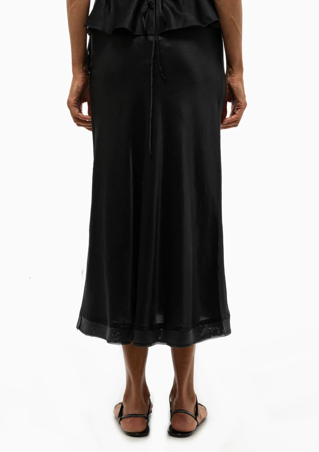 3/4 Garbo Skirt | Coal