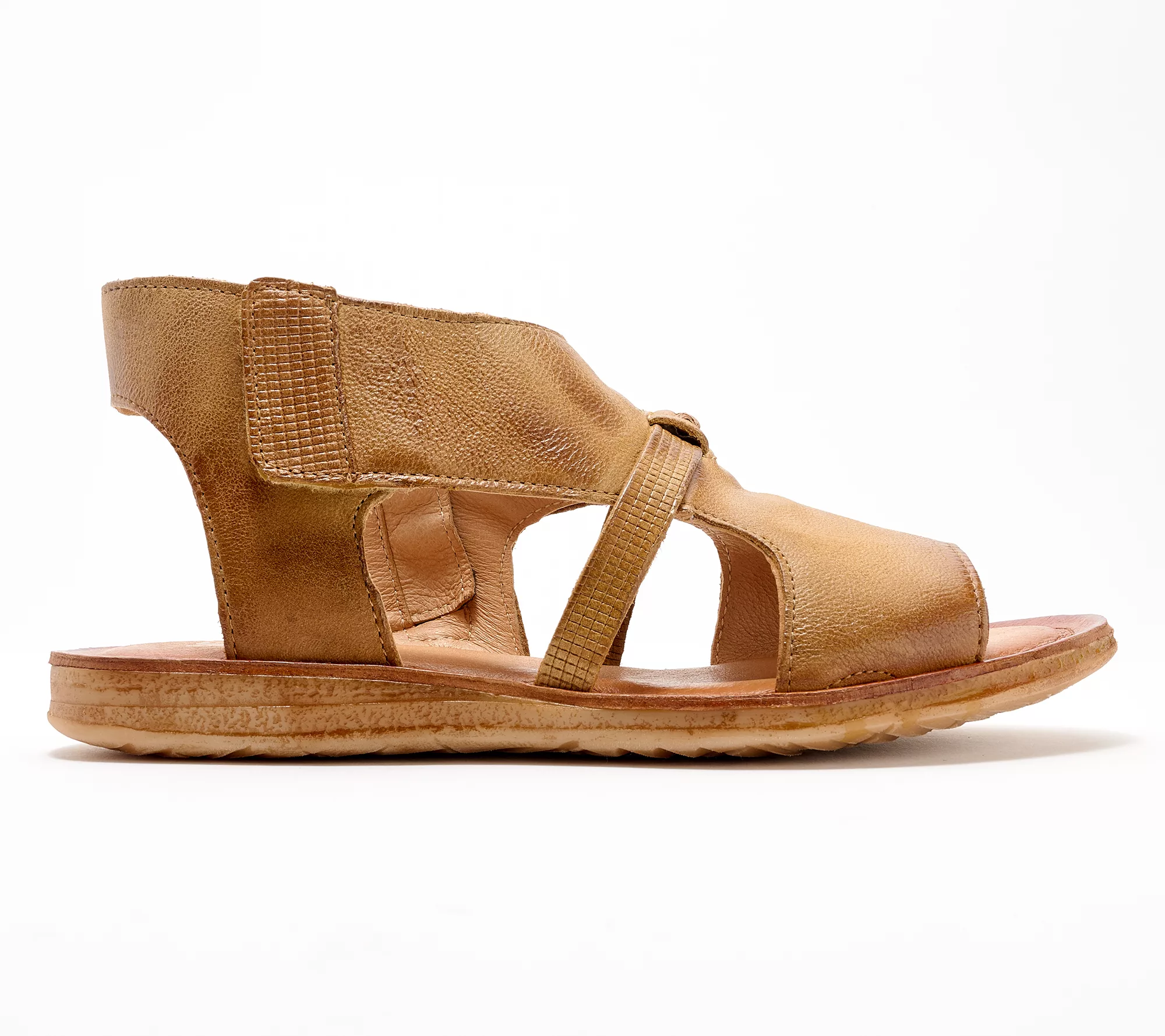 "As Is" Miz Mooz Leather Side-Zip Sandals - Finnley