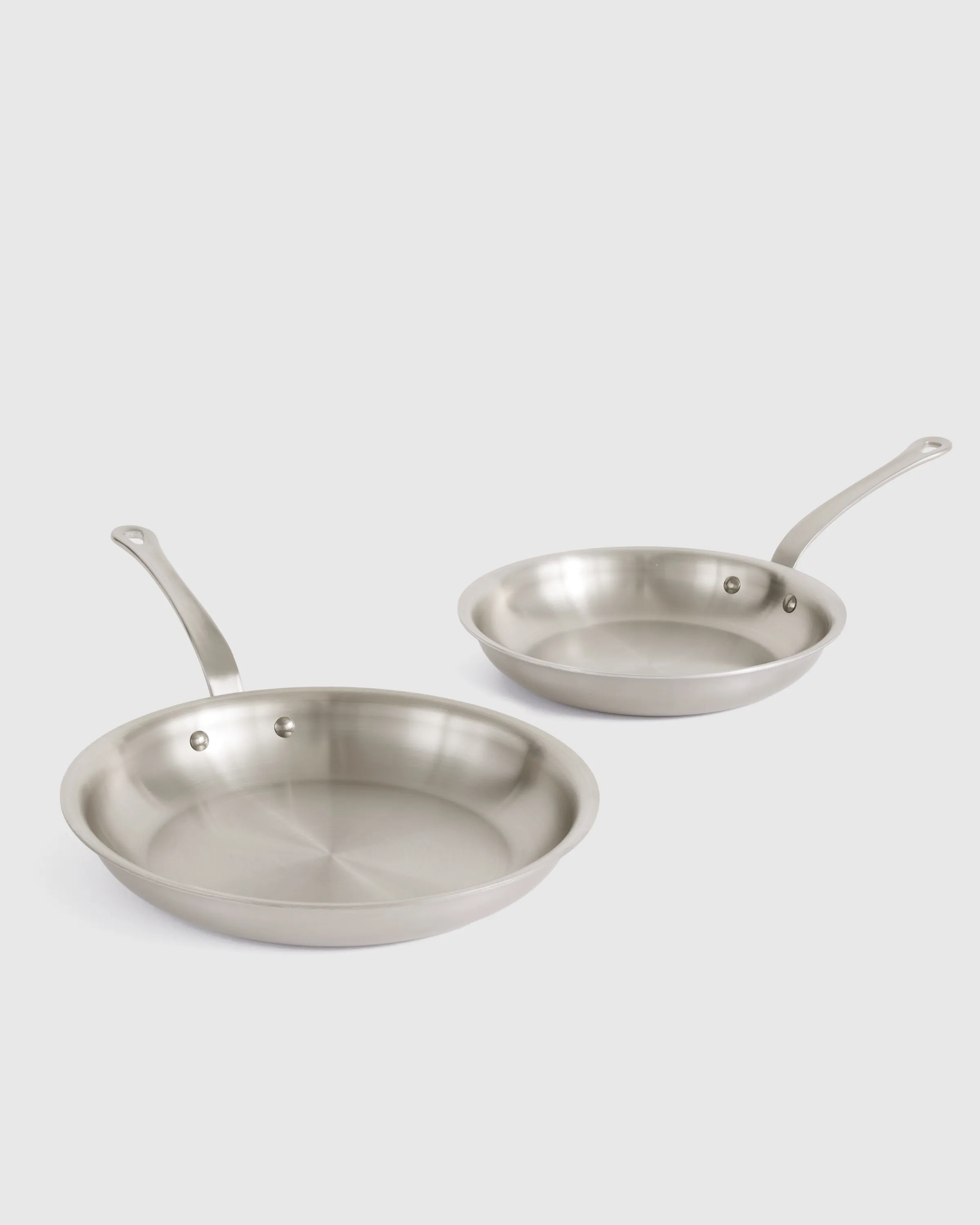 5-Ply Stainless Steel Cookware Frying Pan Set