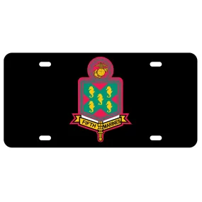 5th Marines Regimental License Plate