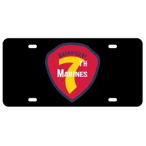 7th Marines Regimental License Plate