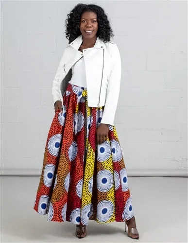 African Print Maxi Skirt