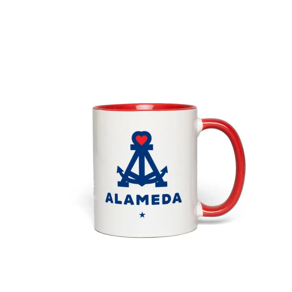 ALAMEDA ANCHOR HEART Accent Mug