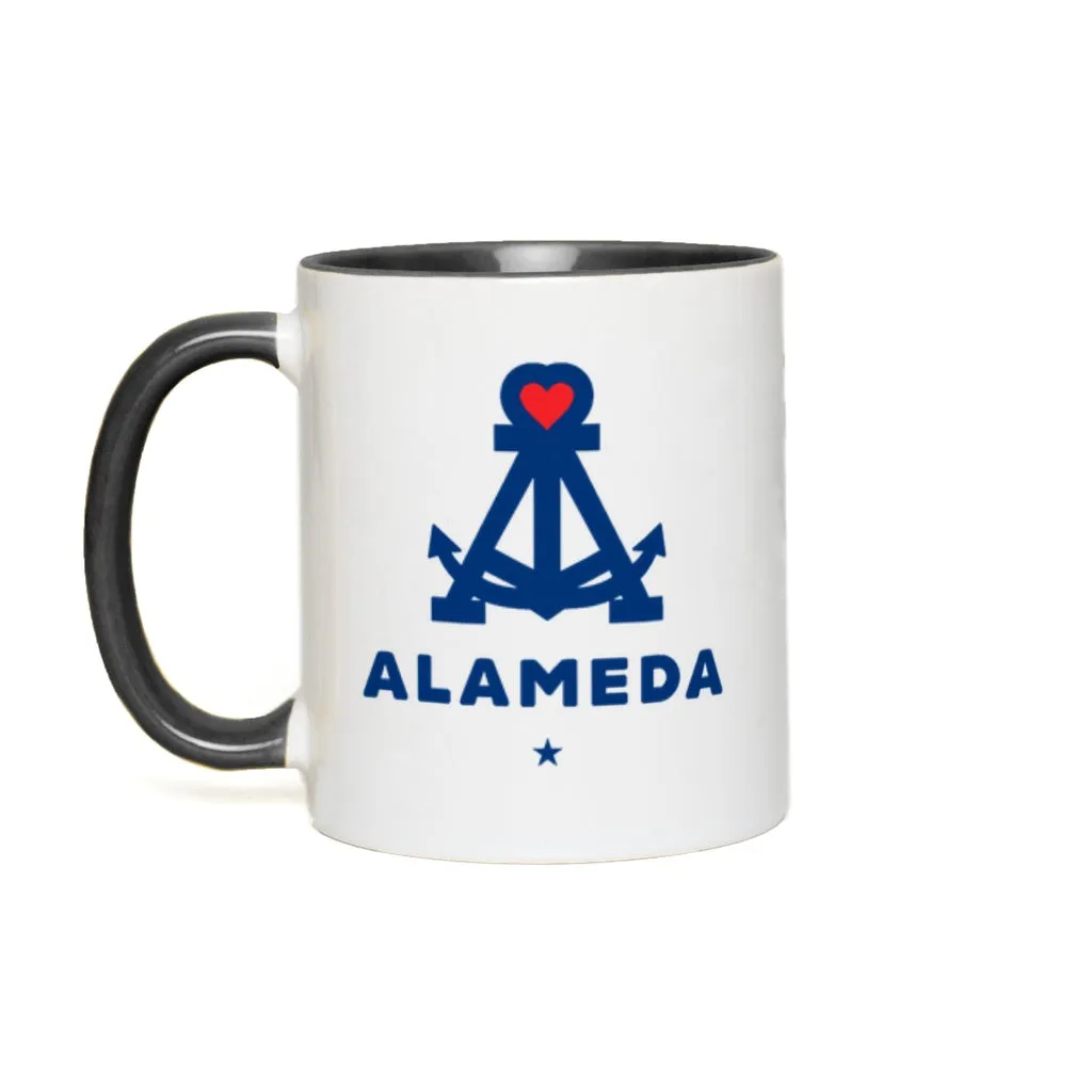 ALAMEDA ANCHOR HEART Accent Mug