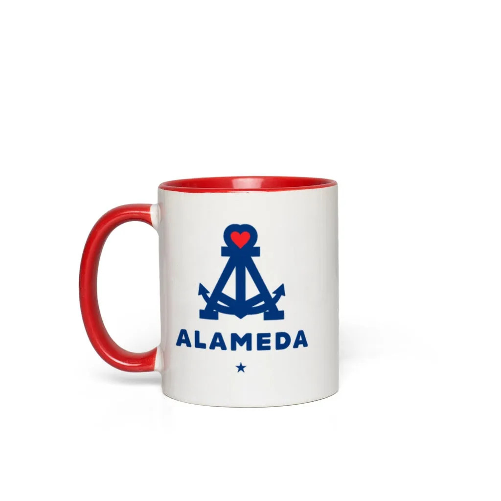 ALAMEDA ANCHOR HEART Accent Mug