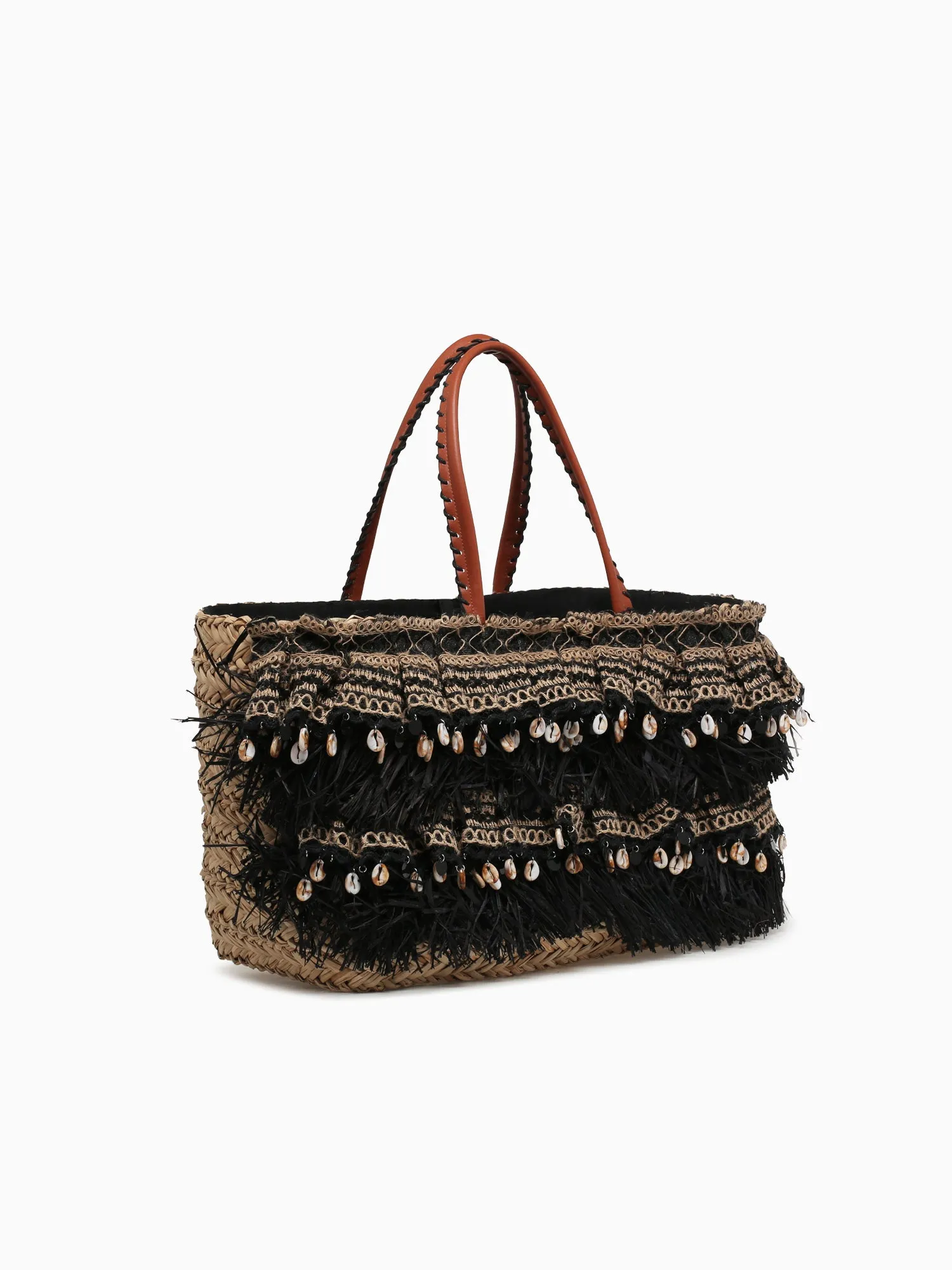 Alex Max Sea Shells Tote Black