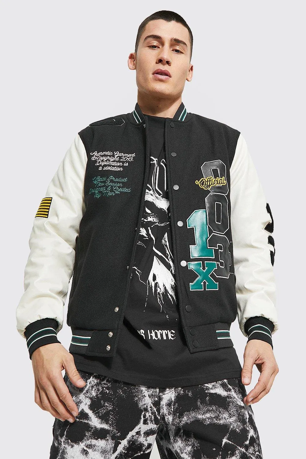 All Over 00 Placement Varsity Jacket