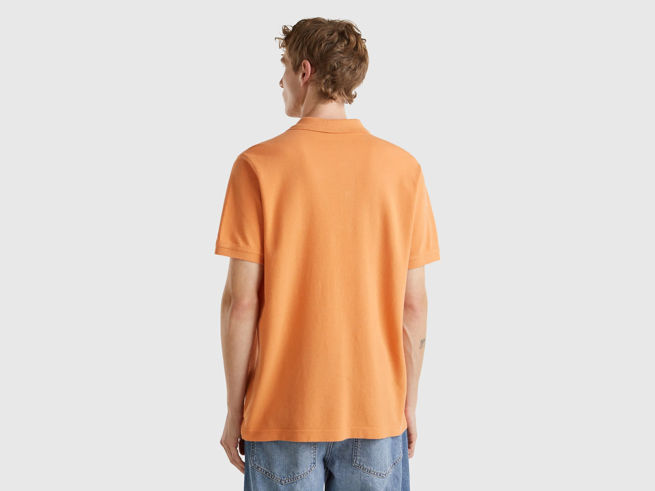 Amber regular fit polo - Orange | Benetton