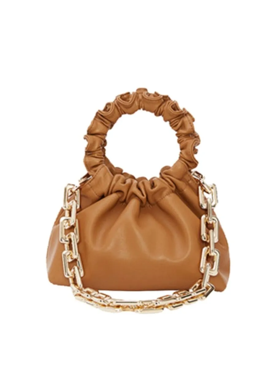 ANJIN Small Cloud Bag Caramel