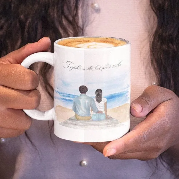 Anniversary Mug, Couples Mug, Personalized Mug, Coffee Mugs, Designer Mugs