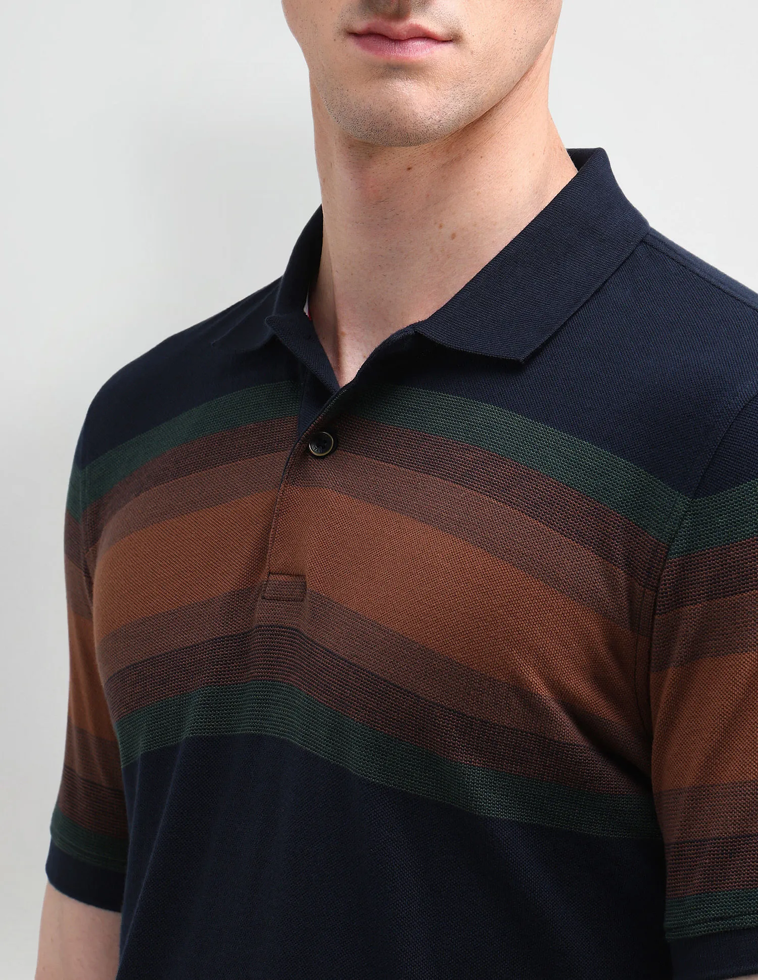 Arrow Sport Horizontal Striped Polo Shirt