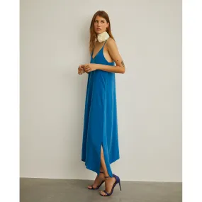 Asymmetric flowing dress