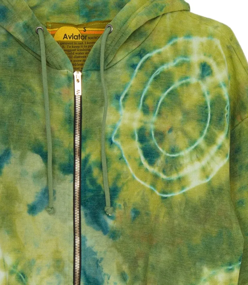 AVIATOR NATIONRELAXED HAND DYED ZIP HOODIE