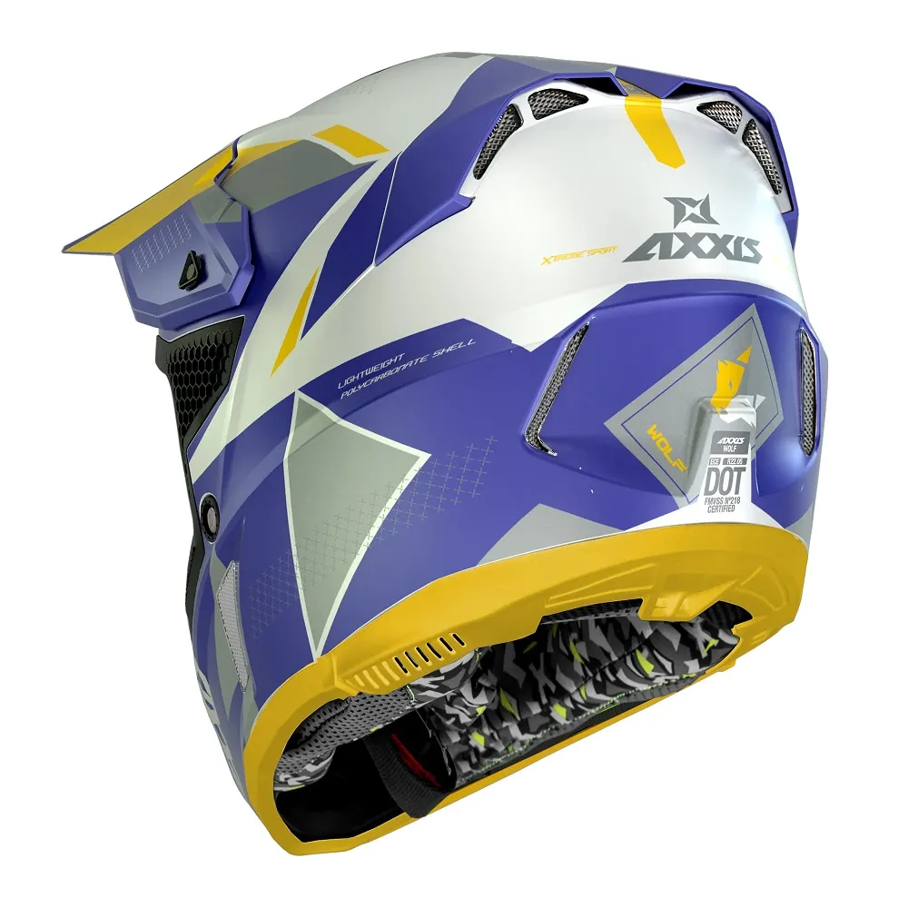 Axxis Wolf Bandit Helmet - Yellow