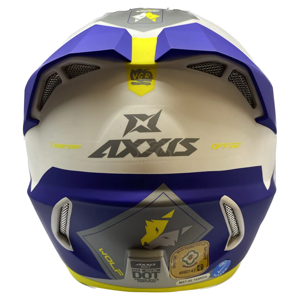 Axxis Wolf Bandit Helmet - Yellow