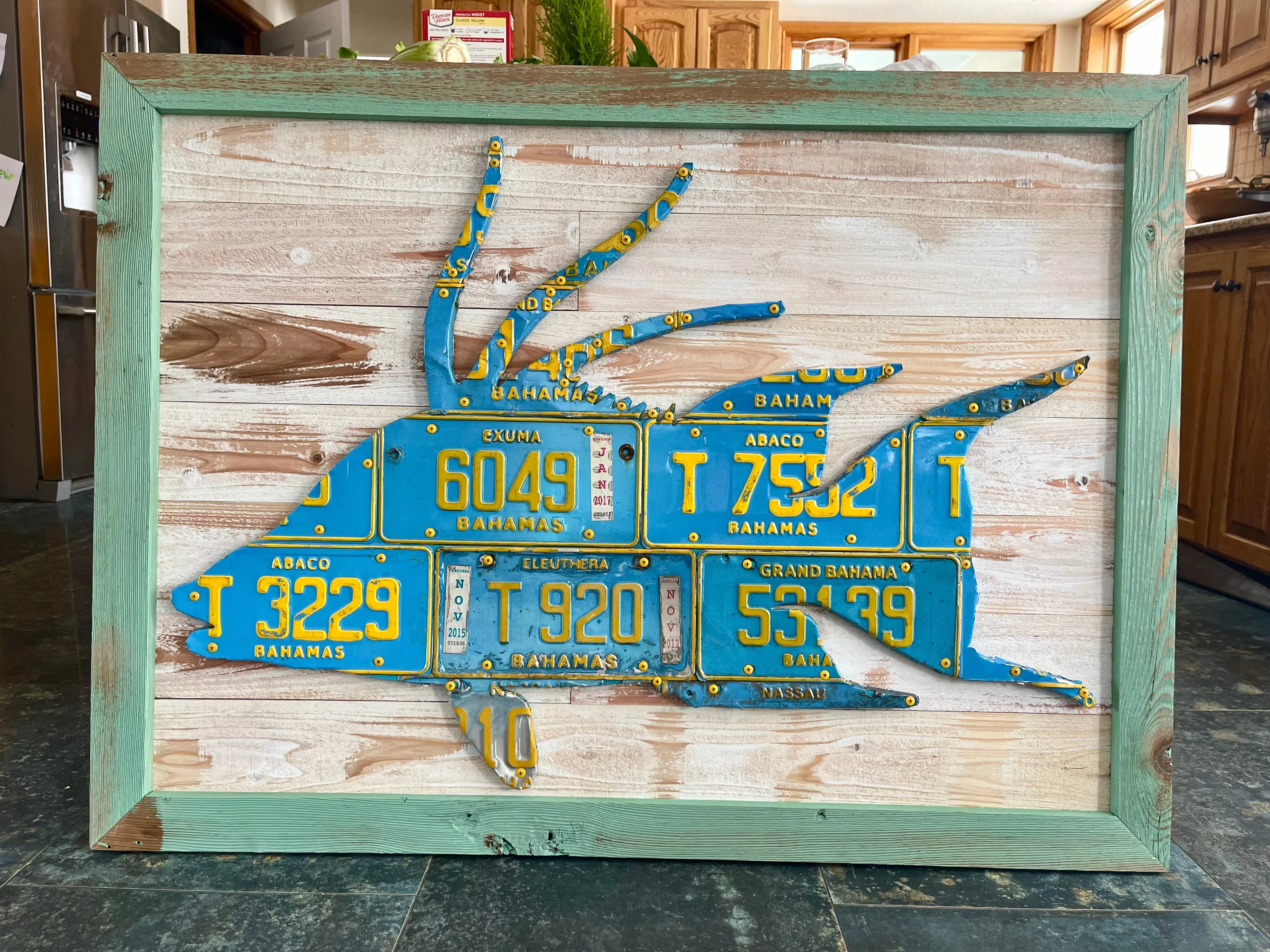 Bahamas Hogfish License Plate Art