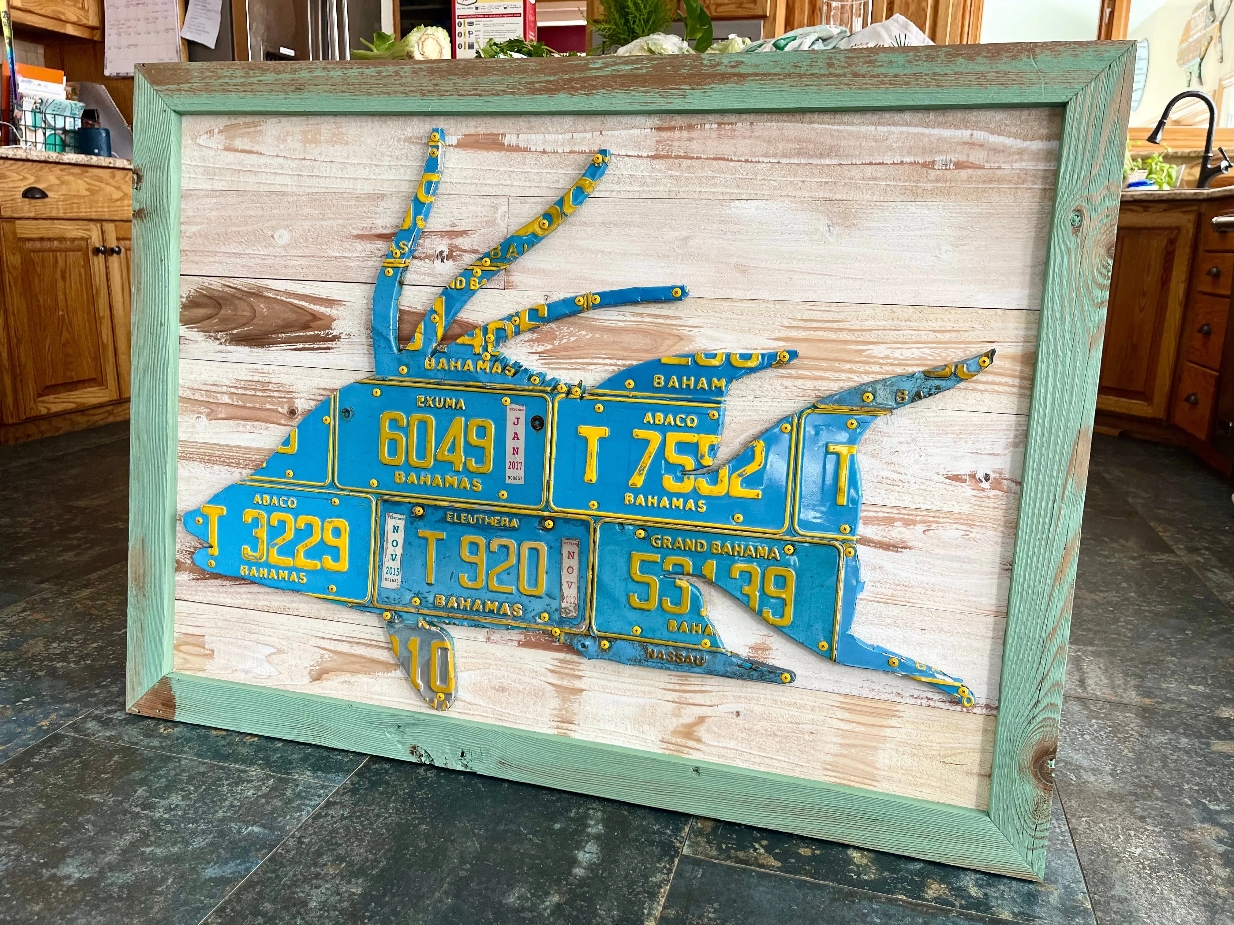 Bahamas Hogfish License Plate Art