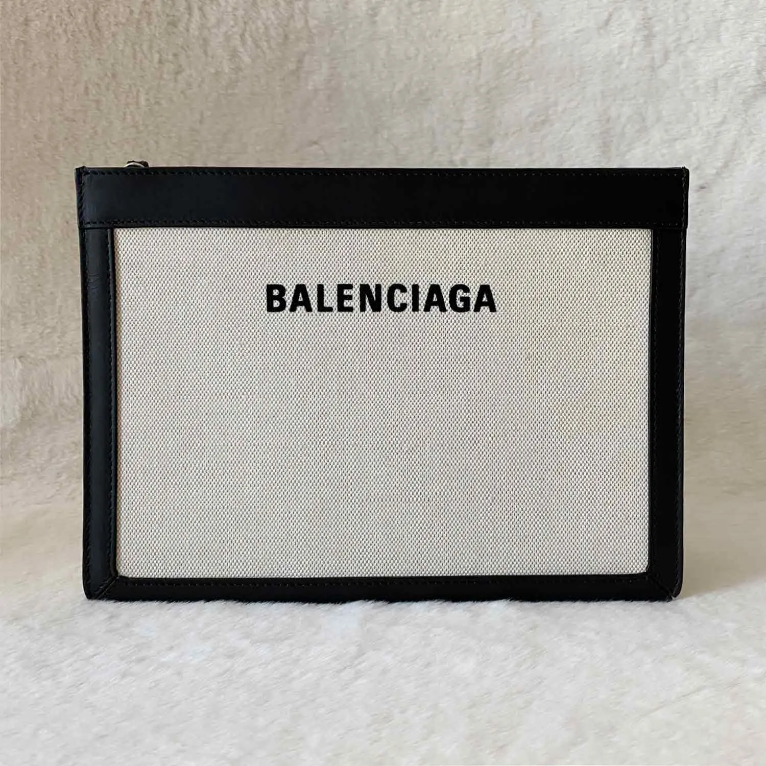 Balenciaga Leather-Trimmed Canvas Cross-Body Bag