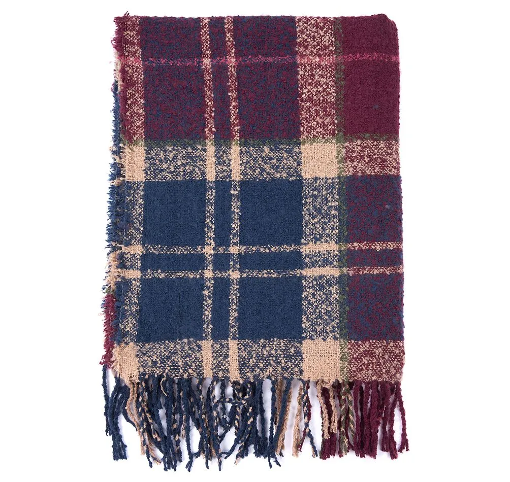 Barbour Boucle Scarf LSC0120 - Damson