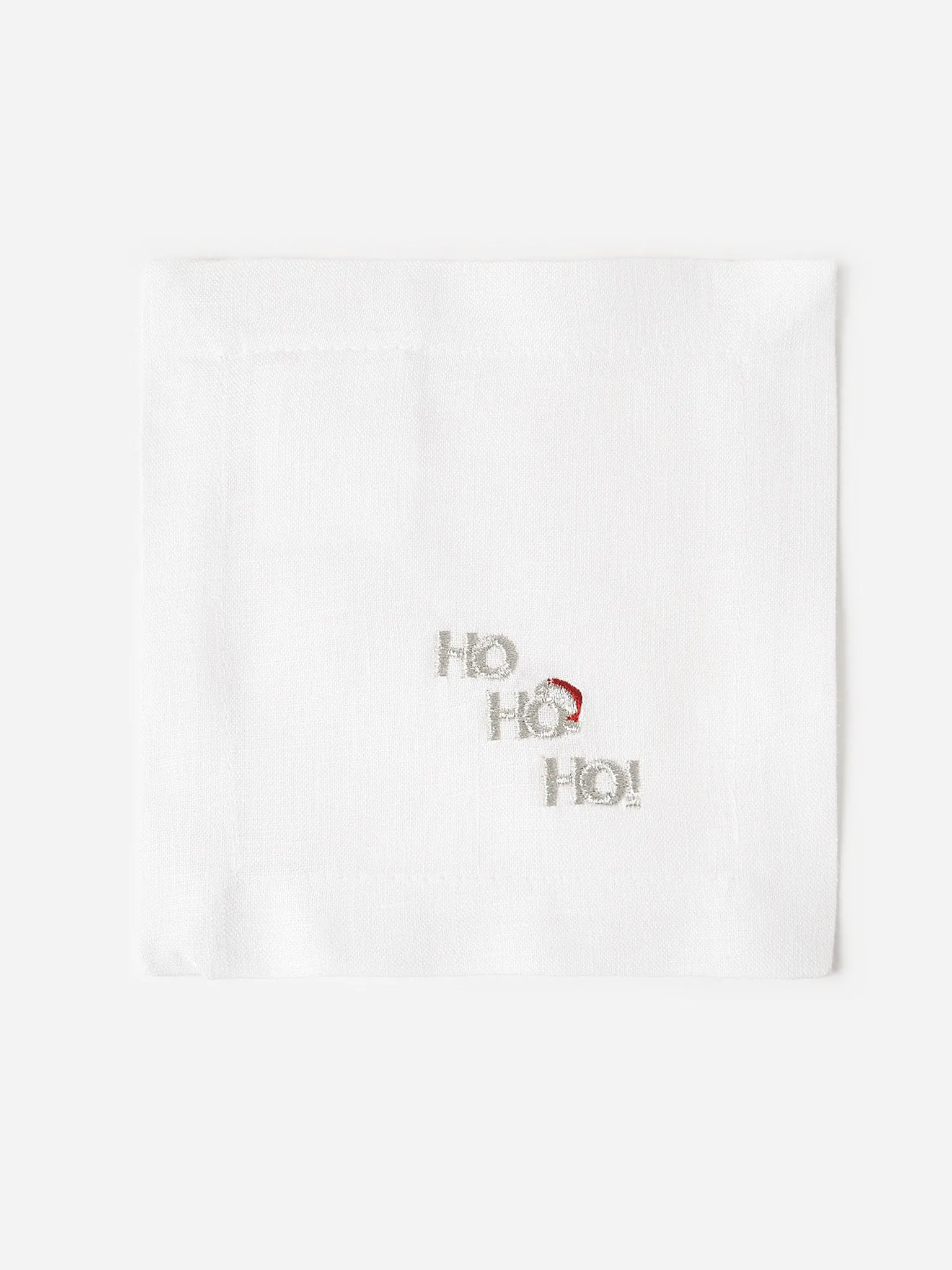     BARIOLES CASA  Set of 6 Holiday Linen Cocktail Napkins    