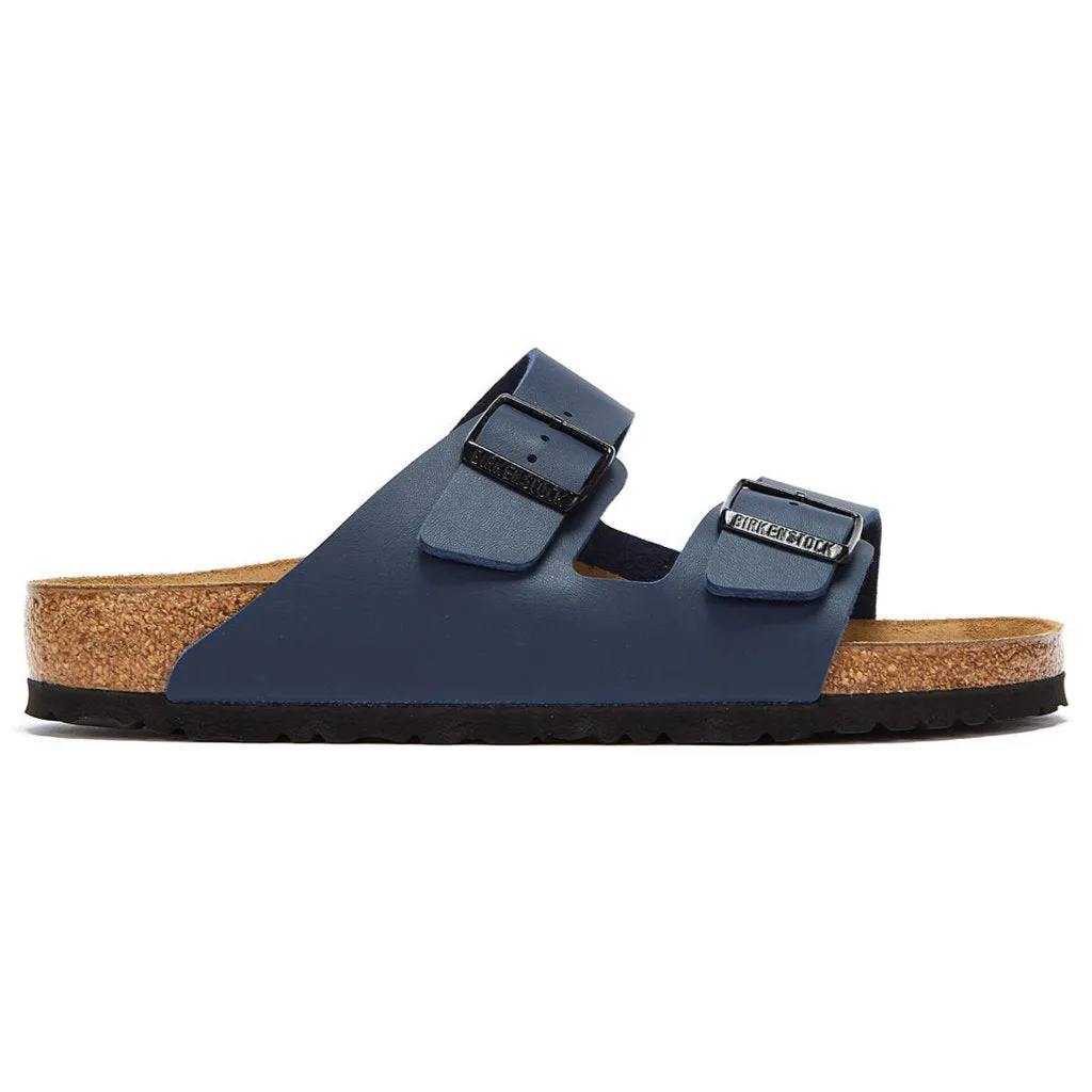 Birkenstock Arizona Blue Womens Birko-Flor Slip-On Open-Back Sandals - UK 5.5