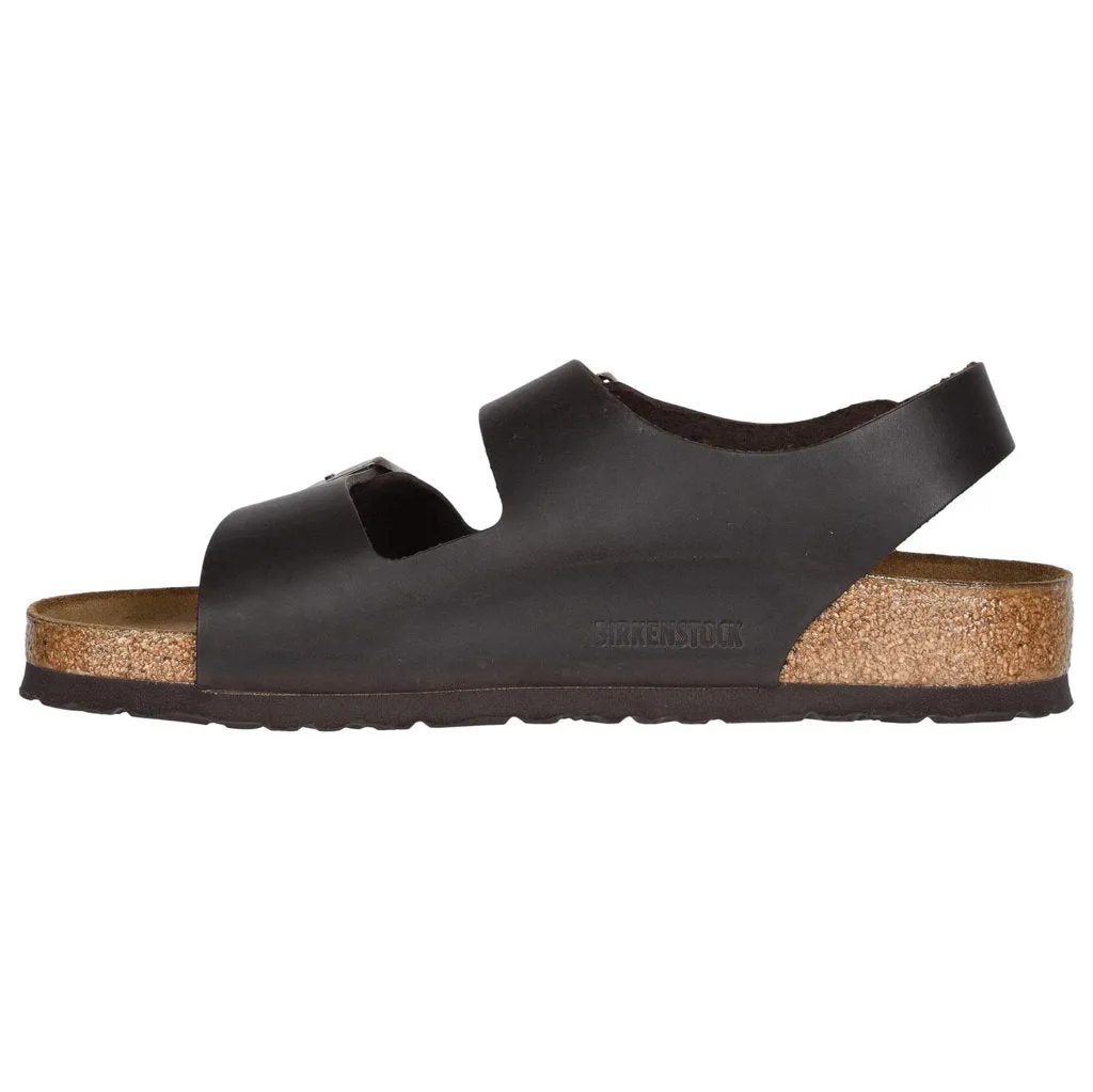 Birkenstock Unisex Sandals Milano BS Casual Buckles Slingbacks Oiled Nubuck - UK 5