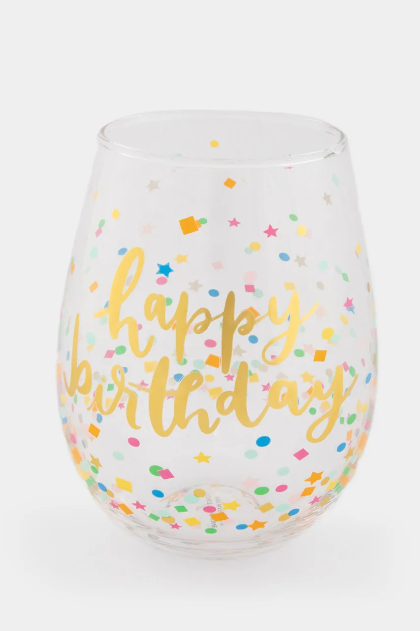 Birthday Confetti XL Wine Glass 30oz