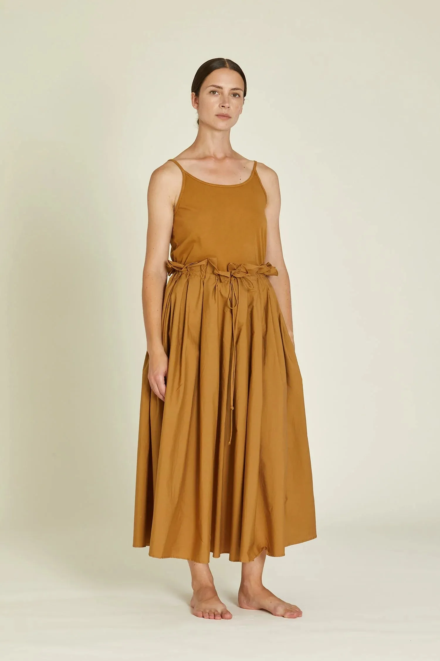 Black Crane   Parachute Skirt Camel