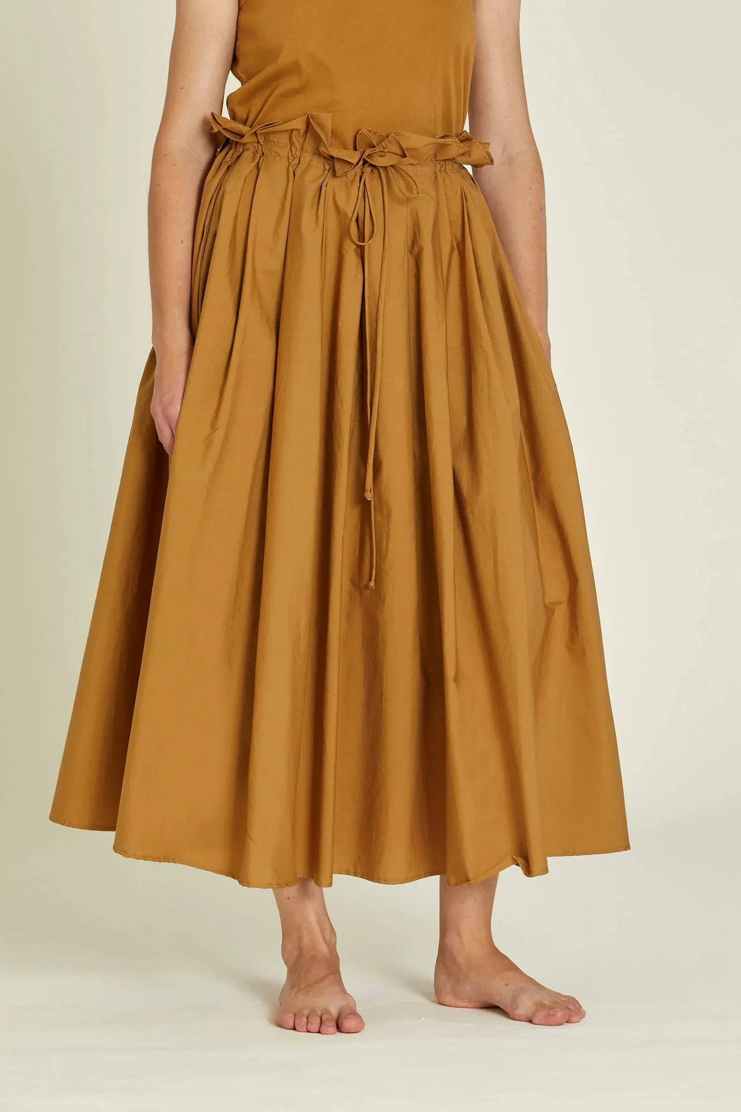 Black Crane   Parachute Skirt Camel