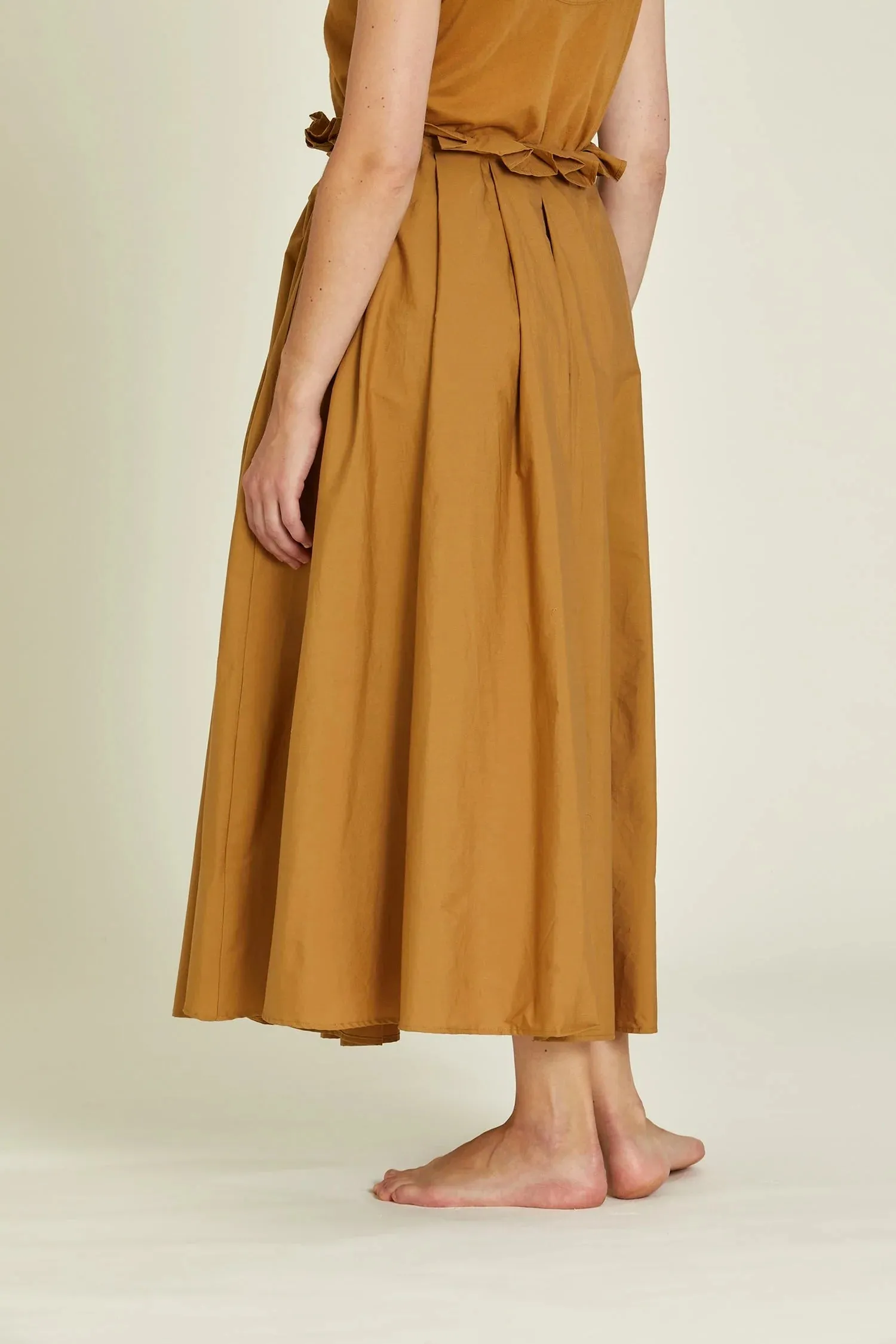 Black Crane   Parachute Skirt Camel