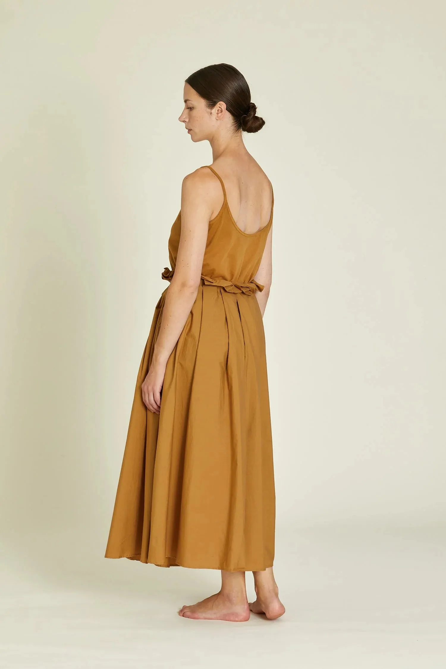 Black Crane   Parachute Skirt Camel