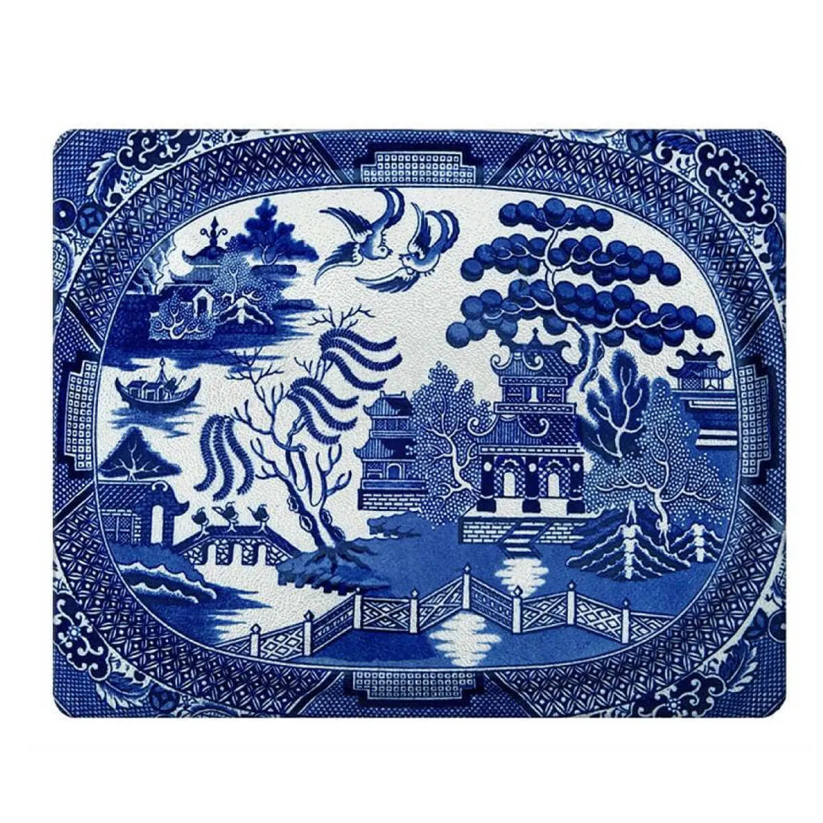 ----------Blue Willow Glass Cutting Board---------