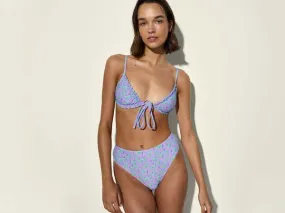 Bora Bora High Waisted Bikini - Purple/Green