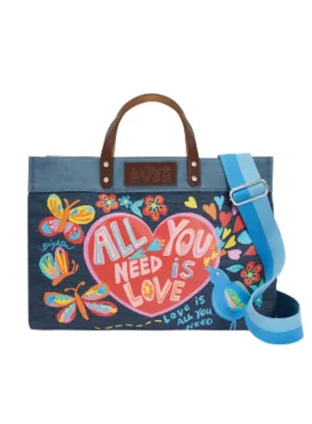 Brighton All You Need Denim Tote w/ Strap