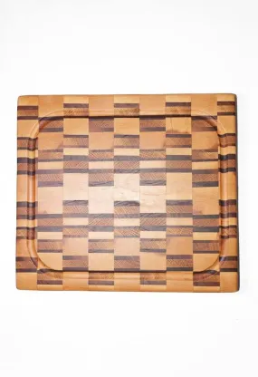 Butcher Block Cutting Board - Brown