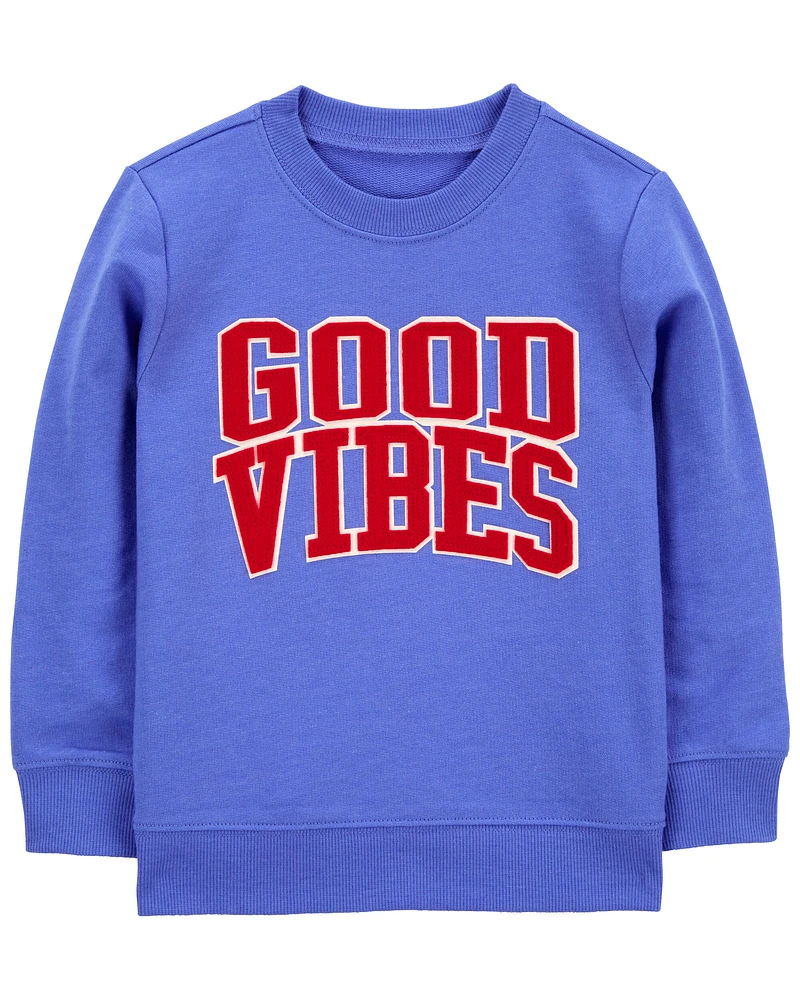 Carters Oshkosh Toddler Good Vibes Pullover Sweatshirt