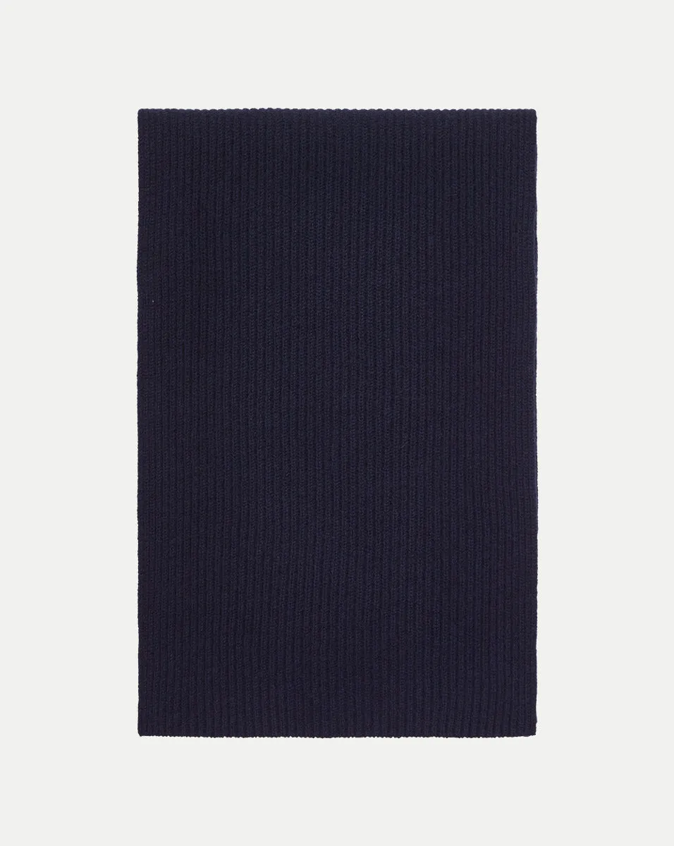 Cashmere Ribbed Scarf