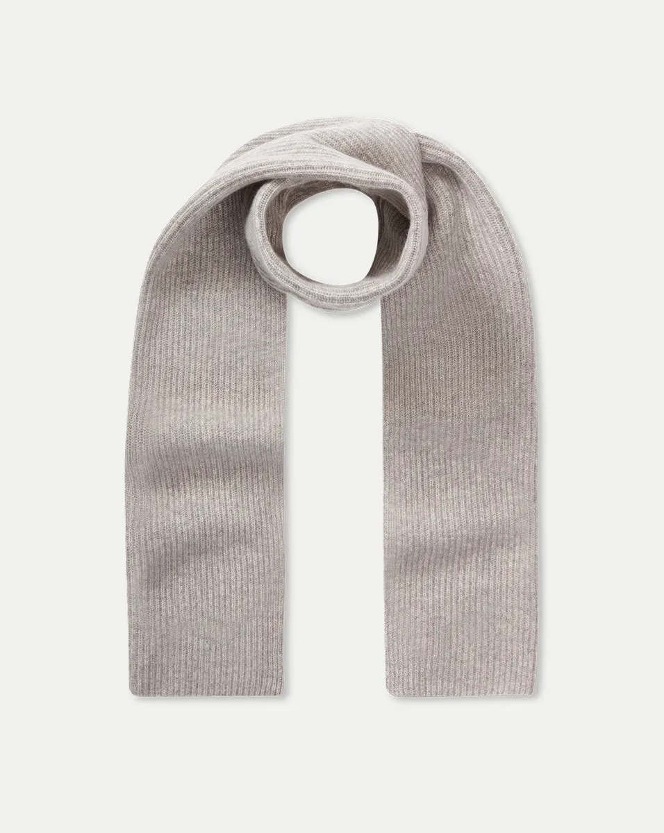 Cashmere Ribbed Scarf