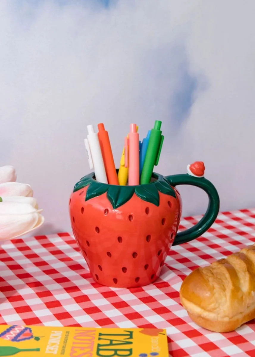 Ceramic Strawberry Mug