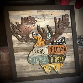 Colorado Moose License Plate Art