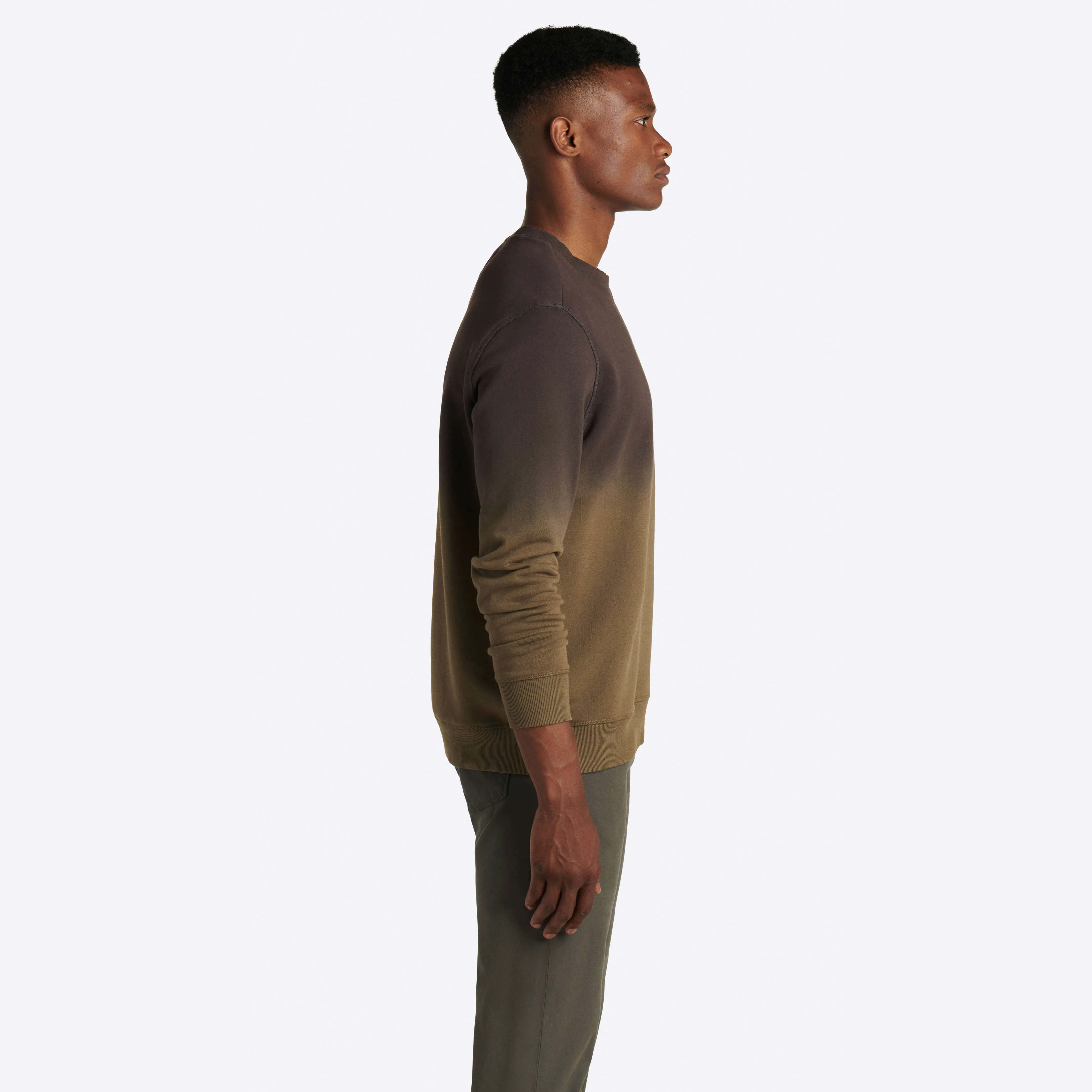 COMFORT Ombre Long Sleeve Crew Neck Pullover