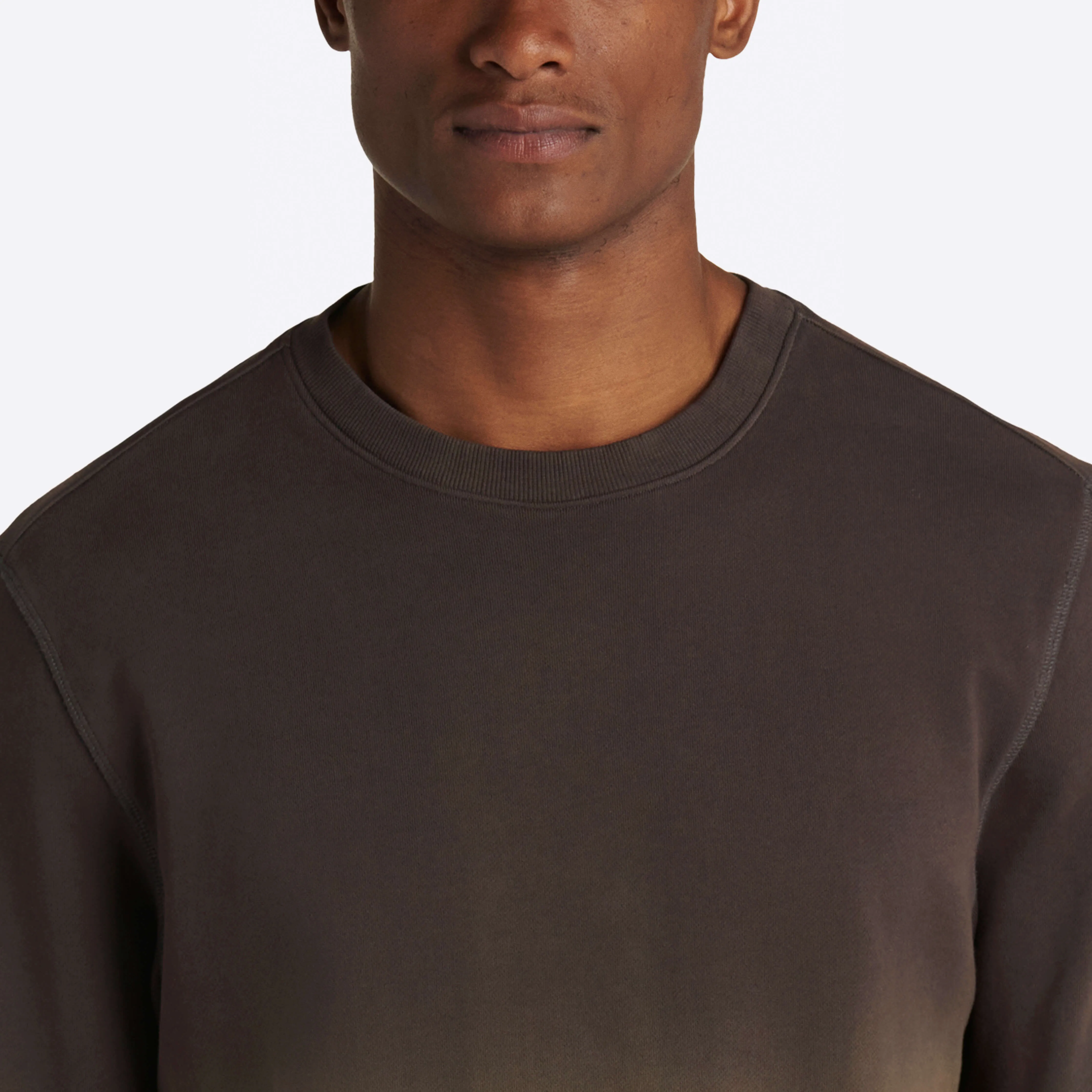 COMFORT Ombre Long Sleeve Crew Neck Pullover