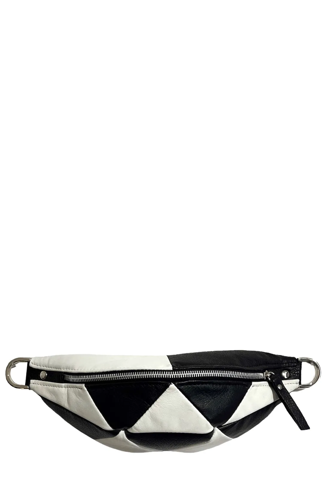 Contrast-Panel Cross-Body Bag