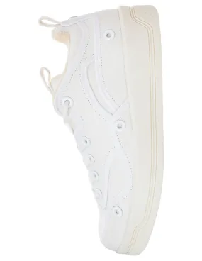 Cosmos leather sneakers - White