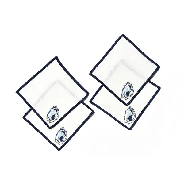 Coton Colors Oyster Cocktail Napkins, Set Of 4