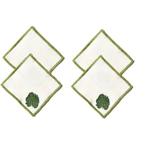 Coton Colors Palm Cocktail Napkins, Set of 4