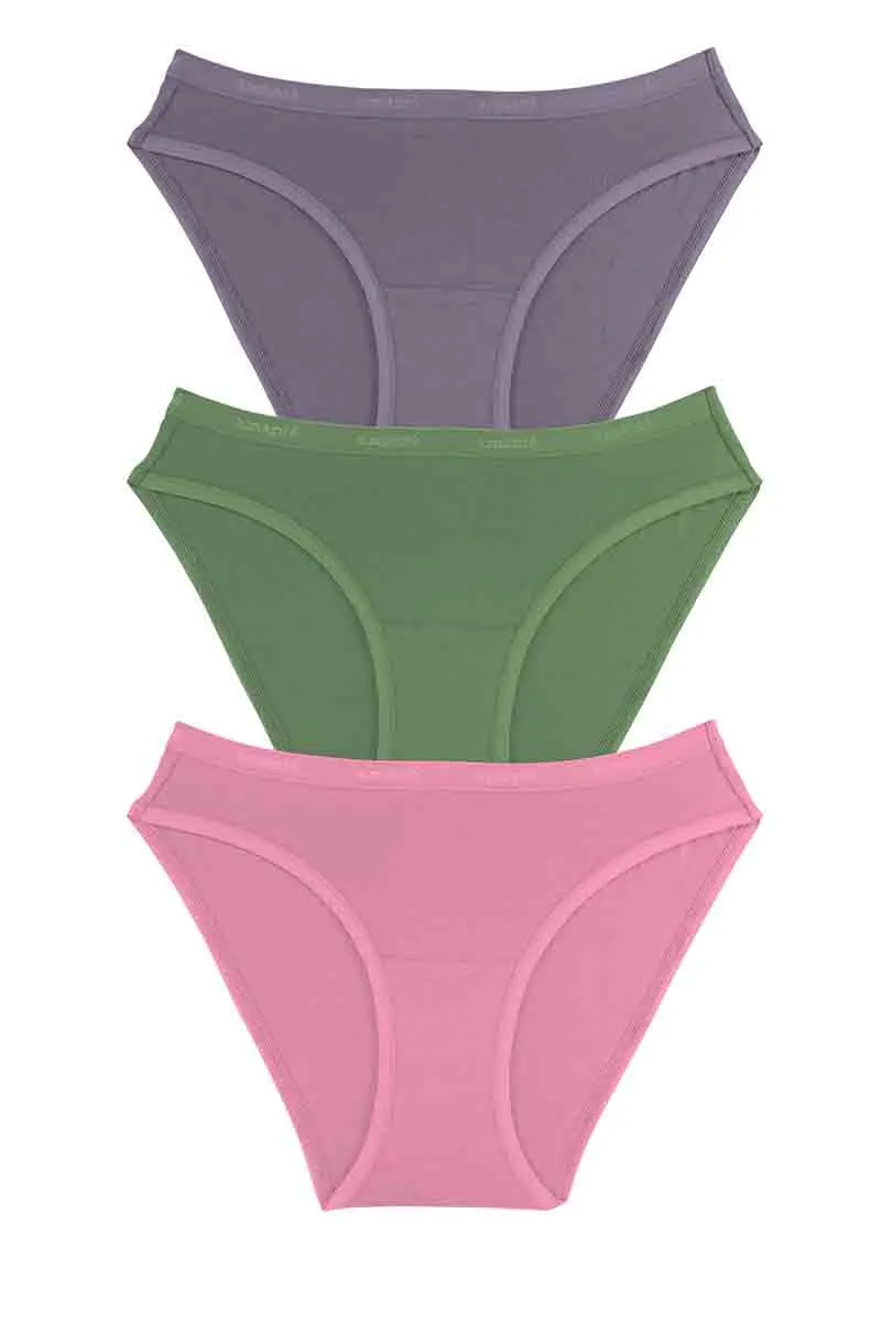 Cotton Bikini Briefs Solid Pack of 3