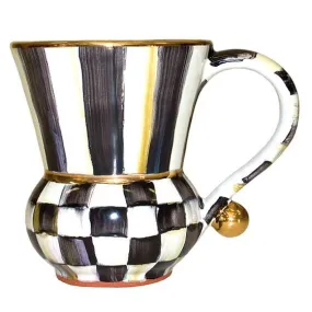 Courtly Check Fluted Enamel Mug