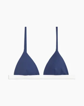 Danni Tricot Bikini Top | Navy