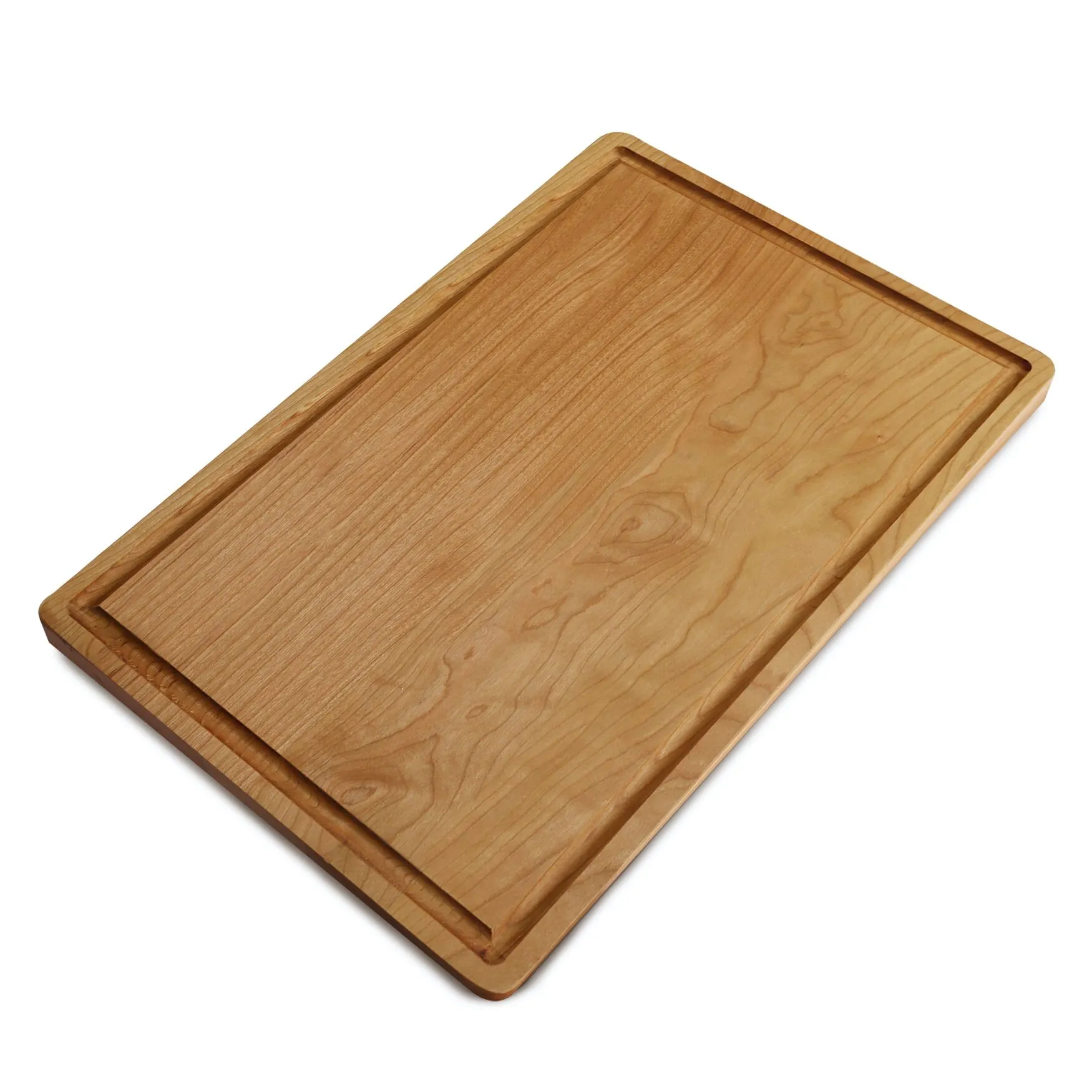 Delice Cherry Rectangle Cutting Board with Juice Drip Groove